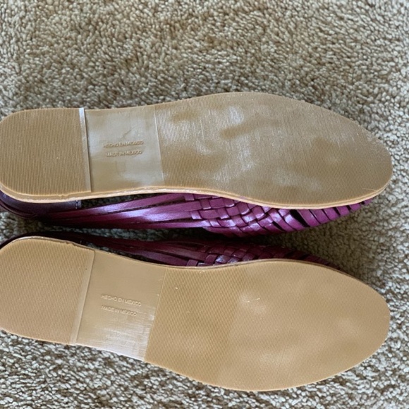 Leather Purple Huaraches - Picture 3 of 3